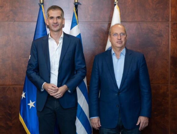 OIKONOMOY+MPAKOGIANNHS Συνάντηση του υπουργού Προστασίας του Πολίτη με τον Δήμαρχο Αθηναίων