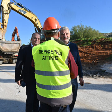 Επίβλεψη των εργασιών στο ρέμα Κόρμπι από τον Γιώργο Πατούλη