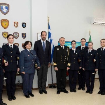 Επίσκεψη Γιάννη Κεφαλογιάννη στη Σχολή Αξιωματικών Νοσηλευτικής