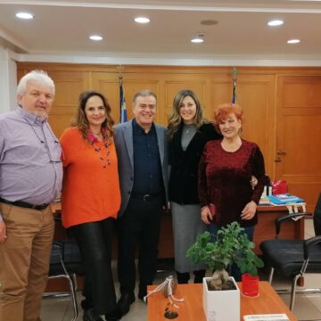 Συνάντηση του Χρήστου Αηδόνη με την Σοφία Ζαχαράκη