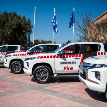 Με 4 νέα πυροσβεστικά οχήματα ενισχύθηκε η Πολιτική Προστασία