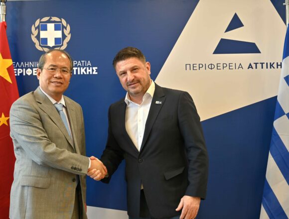 PERIFEREIA_KINA (3) Συνάντηση εργασίας με τον πρέσβη της Λαϊκής Δημοκρατίας της Κίνας στην Ελλάδα