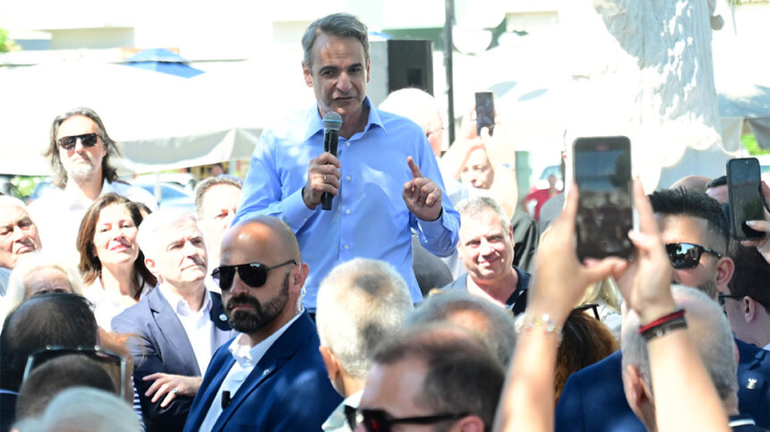 Ο Κυριάκος Μητσοτάκης στα Ολυμπιακά Ακίνητα στην Παιανία