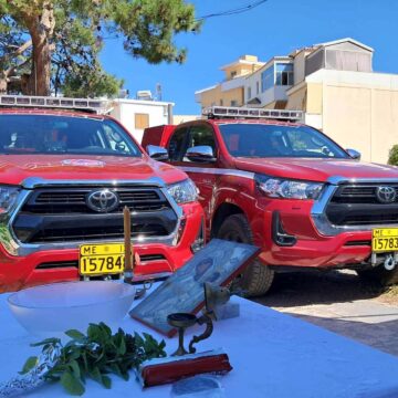 Νέο πυροσβεστικό όχημα στην Πολιτική Προστασία