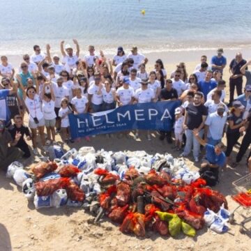 2.800 αποτσίγαρα και 400 κιλά απορριμμάτων από τους εργαζομένους του oμίλου Επιχειρήσεων Σαρακάκη και της Kinsen