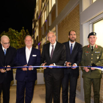 Ο Ν. Δένδιας στα εγκαίνια του ανακαινισμένου κτιρίου του 7ου Λόχου της ΣΣΕ