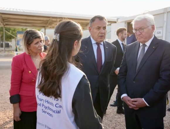 Στη δομή της Μαλακάσας ο πρόεδρος Ομοσπονδιακής Δημοκρατίας της Γερμανίας