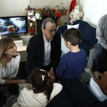 Επίσκεψη του προέδρου του ΣΥΡΙΖΑ-ΠΣ, Σ. Φάμελλου, στο Παιδικό Χωριό SOS