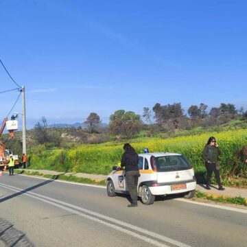 Ολοκλήρωση αποκατάστασης φωτισμού στη Λεωφόρο Λίμνης στο Καλέντζι