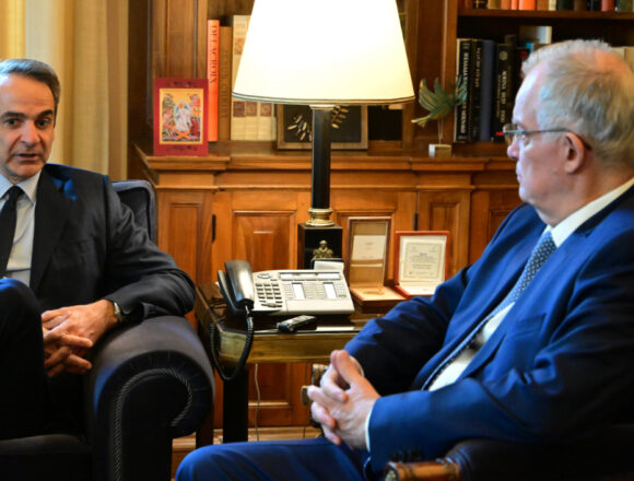 Πρώτη συνάντηση Μητσοτάκη με τον νέο Πρόεδρο της Δημοκρατίας