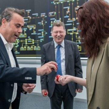 Επίσκεψη Στ. Παπασταύρου και Ν. Τσάφου στο Εθνικό Κέντρο Ελέγχου Ενέργειας του ΑΔΜΗΕ