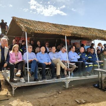 Άσκηση πεδίου μεγάλης δασικής πυρκαγιάς «ΔΙΑ ΠΥΡΟΣ 2025» στον Δήμο Λαυρεωτικής