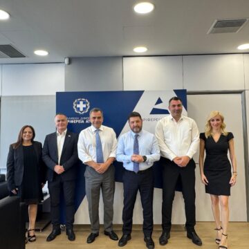 Με τον Πρόεδρο του Επαρχιακού Οργανισμού Αυτοδιοίκησης Λευκωσίας συναντήθηκε ο Χαρδαλιάς