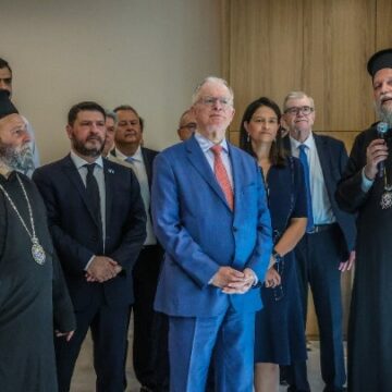 O ΠτΔ K. Τασούλας στο υπό ανέγερση Ιωνικό Κέντρο