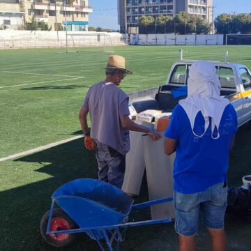 RADHNA_DHMOTIKO GHPEDO Συνεχής φροντίδα στο Δημοτικό Γήπεδο «Π. Σκούφος»