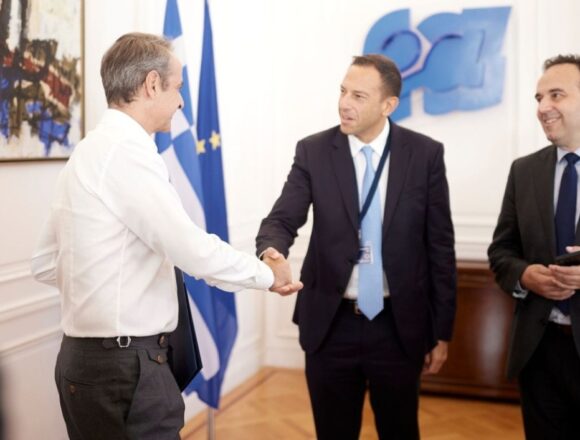MHTSOTAKHS_GOOGLE Συνάντηση του πρωθυπουργού με τον αντιπρόεδρο της Google