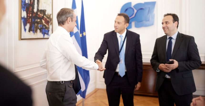 Συνάντηση του πρωθυπουργού με τον αντιπρόεδρο της Google