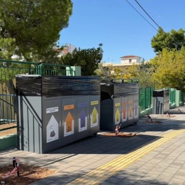 Παραλαβή και τοποθέτηση 12 νέων Γωνιών Ανακύκλωσης