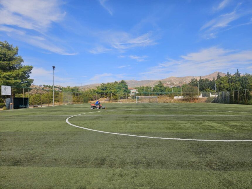 Συνεχίζονται οι εργασίες συντήρησης στις αθλητικές εγκαταστάσεις του Δήμου