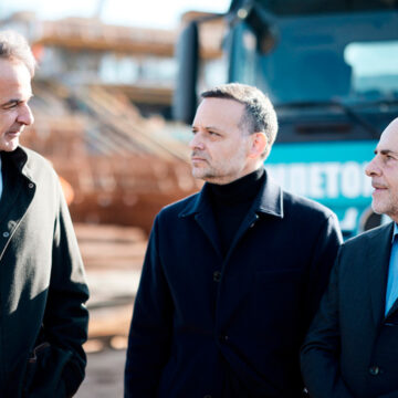 Επίσκεψη κι επιθεώρηση των έργων του νέου γηπέδου στον Βοτανικό