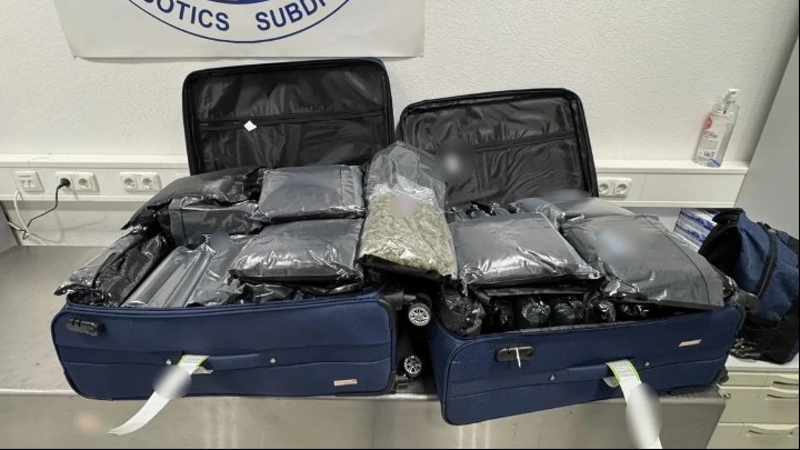 AERODROMIO_NARKOTIKA Συνελήφθησαν 3 γυναίκες που είχαν στις αποσκευές τους πάνω από 72 κιλά κάνναβης