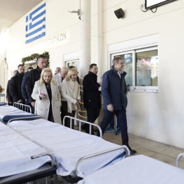 Επίσκεψη του Κυρ. Μητσοτάκη στο ΓΝΑ «Γεώργιος Γεννηματάς»