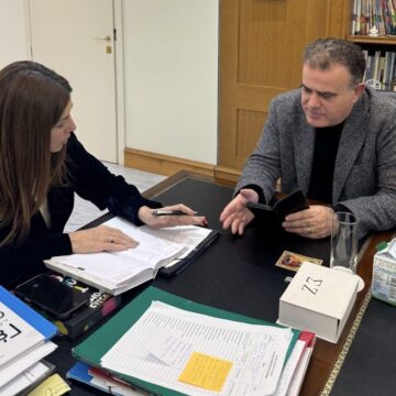 Συνάντηση εργασίας του Δημάρχου με την Υπουργό Παιδείας Σοφία Ζαχαράκη