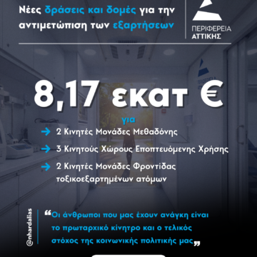 Νέες δομές για την αντιμετώπιση των εξαρτήσεων