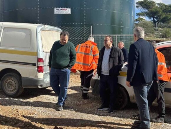 PALLHNH_NEA DEXAMENH Νέα δεξαμενή νερού 600 κ.μ στη θέση Δέση Γέρακα