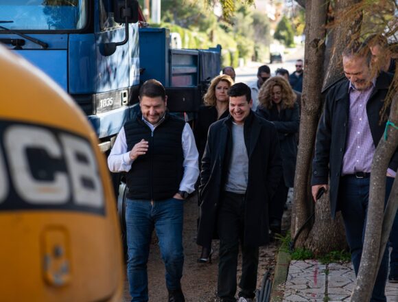 Αυτοψία σε αθλητικά και αντιπλημμυρικά έργα του Δήμου Σαρωνικού