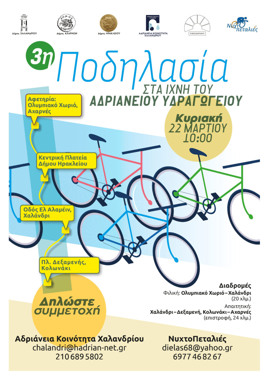 3η Ποδηλασία στα ίχνη του Αδριάνειου Υδραγωγείου