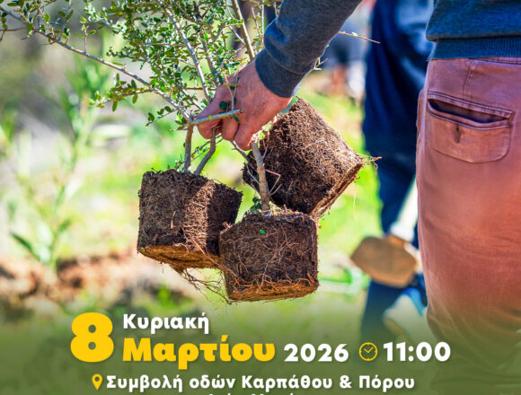 KOROPI_DENDROFYTEYSH Δράση φύτευσης στην Αγία Μαρίνα Δήμου Κορωπίου