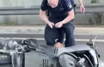 ATTIKH ODOS_TROXAIO Νεκρός 60χρονος μοτοσικλετιστής μετά από τροχαίο