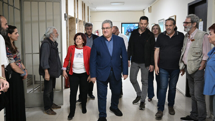 KOYTSOYMPAS_YPOYRGEIO AGROTIKHS ANAPTYXHS (8) Επίσκεψη του ΓΓ της ΚΕ Δημήτρη Κουτσούμπα στο υπουργείο Αγροτικής Ανάπτυξης