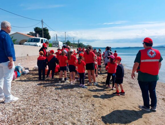 Εθελοντική δράση καθαρισμού στην παραλία Αγίου Παντελεήμονα