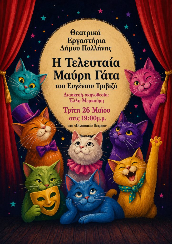 PALLHNH_MAYRH GATA «Η τελευταία μαύρη γάτα» από τα Θεατρικά Εργαστήρια του Δήμου Παλλήνης