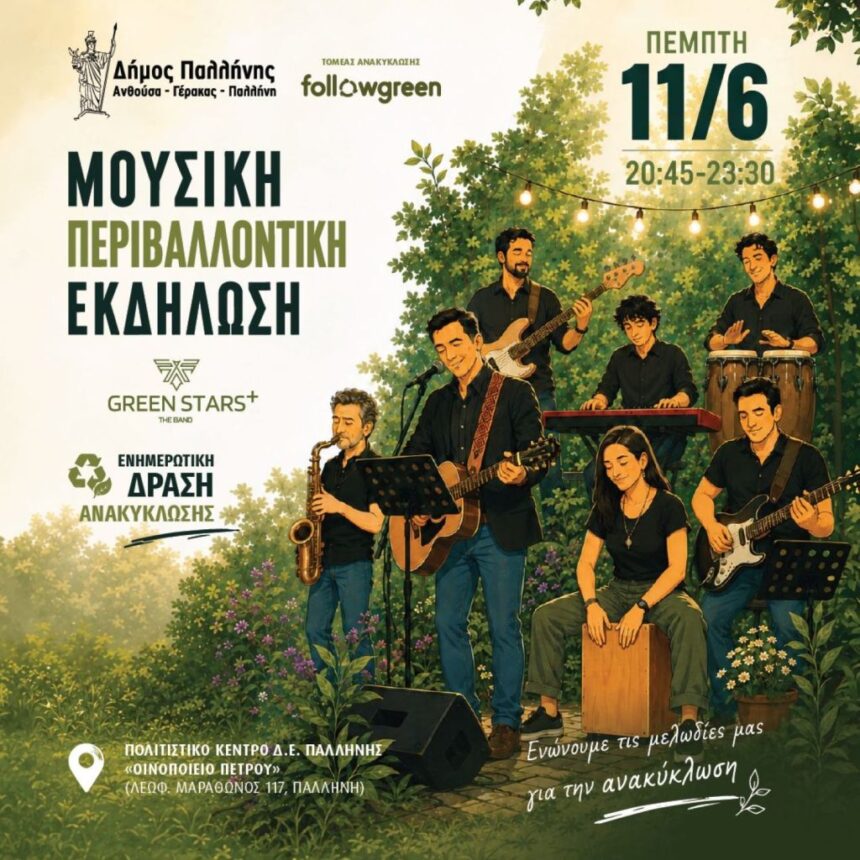 PALLHNH_PERIBALLONTIKH EKDHLOSH Μουσική περιβαλλοντική εκδήλωση στον Δήμο Παλλήνης