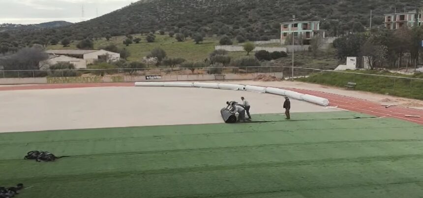 Ολοκληρώθηκε η ανάπλαση του στίβου στα Καλύβια