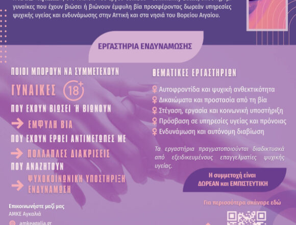 BBB_AMKE COMBAT Μαζί με την ΑμΚΕ Ψυχοκοινωνικών Παρεμβάσεων «Αγκαλιά» ενάντια στην έμφυλη βία