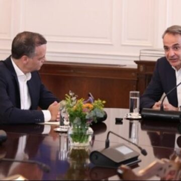MHTSOTAKHS+DOYKAS Συνάντηση του Κυριάκου Μητσοτάκη με τον Χάρη Δούκα
