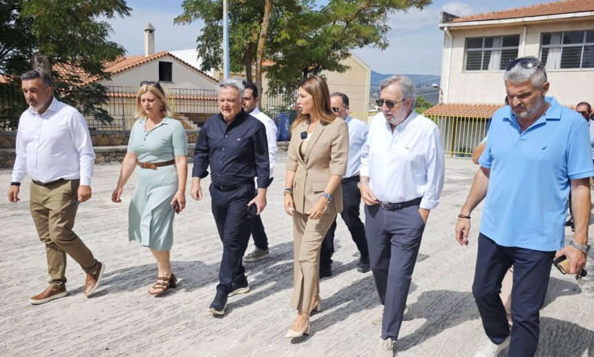 OROPOS_SOFIA ZAXARAKH Αυτοψία της Υπουργού Παιδείας Σοφίας Ζαχαράκη σε σχολικές και αθλητικές υποδομές