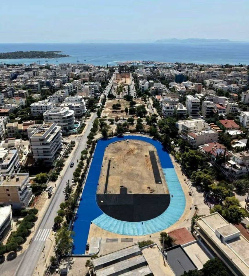 GLYFADA_ISTORIKOS STIBOS STH ZERBA Γίνεται ολοκαίνουργιος ο «ιστορικός» στίβος στο 6ο Δημοτικό Στάδιο, στη Ζέρβα