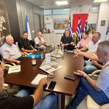 Σύσκεψη υπό τον Δήμαρχο, Χρήστο Αηδόνη με την ΕΥΔΑΠ και τις αναδόχους εταιρείες