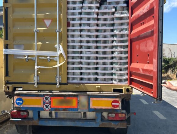 «Μπλόκο» σε φορτίο σχεδόν 20 τόνων από την Τουρκία