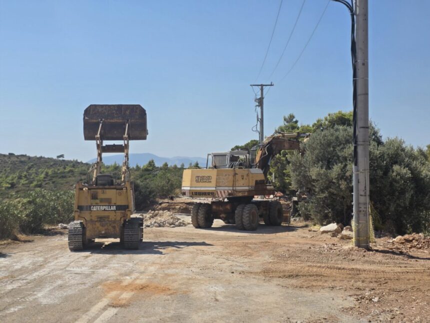 RAFHNA_GEFYRA 2 Συνεχίζονται εντατικά οι εργασίες για τη γέφυρα Bailey στην Καλλιτεχνούπολη
