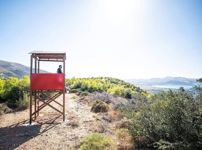 SARONIKOS_NEO PYROFYLAKIO Νέο πυροφυλάκιο στο πευκοδάσος της Σαρωνίδας