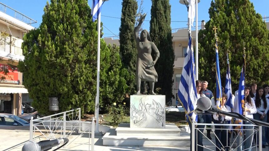 KOROPI_82 EPETEIOS OLOKAYTOMATOS Ο Δήμος Κρωπίας τίμησε την 82η επέτειο του Ολοκαυτώματος της πόλης