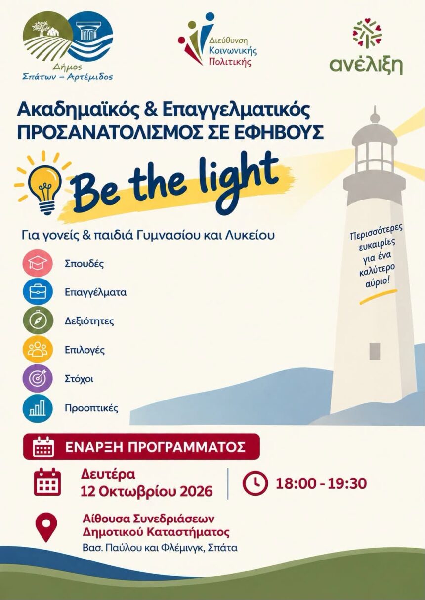 SPATA_EPAGGELMATIKOS PROSANATOLISMOS Πρόγραμμα Ακαδημαϊκού και Επαγγελματικού Προσανατολισμού σε Εφήβους